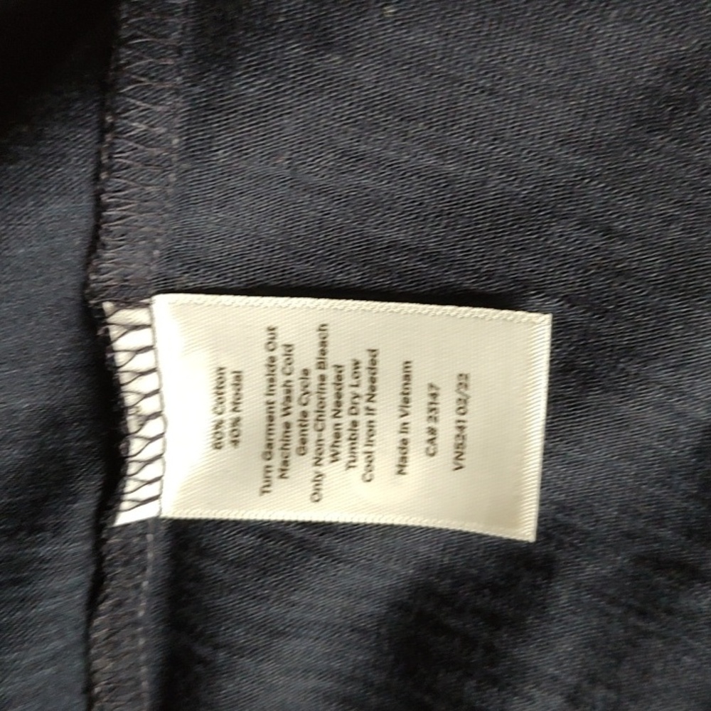 Talbots Ruffle Neck Tee NWT - Picture 7 of 8